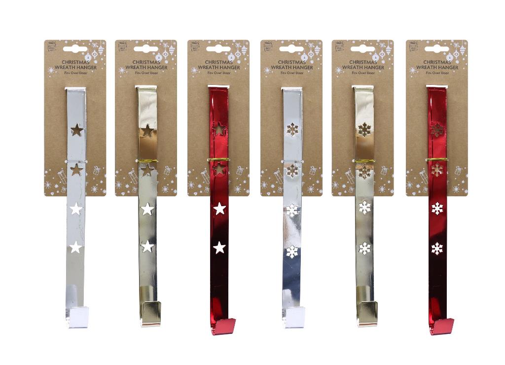 Christmas Wreath Hanger 30cm ( Assorted Designs ) - Click Image to Close