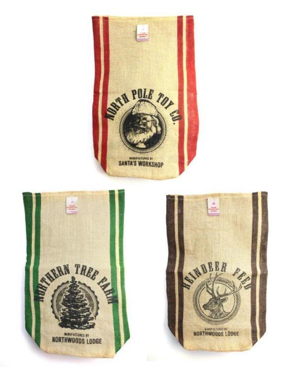 Vintage American Sack Jute 3 Assorted - Click Image to Close