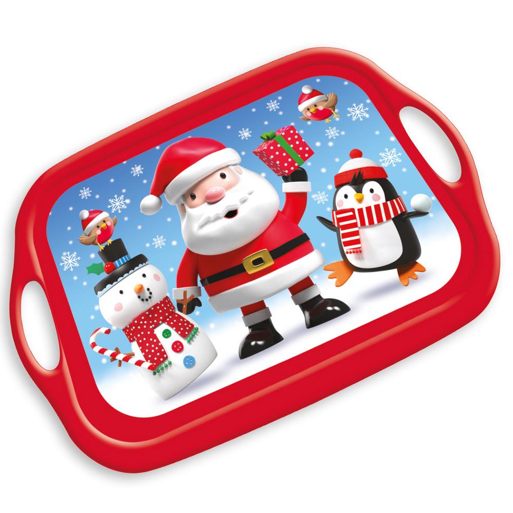 Christmas Party Melamine Tray Characters - Click Image to Close