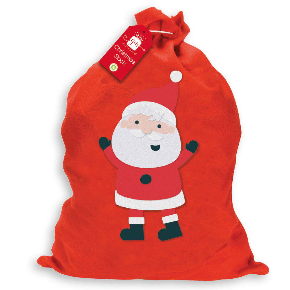 Christmas Basic Santa Sack 50X60cm - Click Image to Close