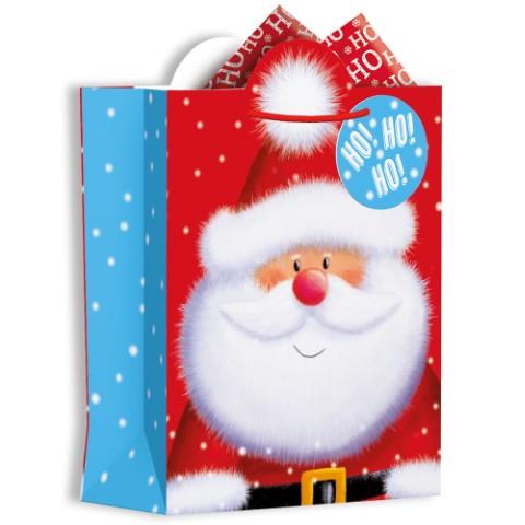 Christmas Santa Cute Medium Bag - Click Image to Close