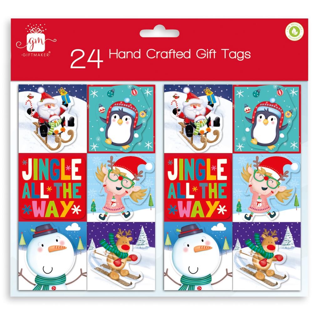 Christmas 24 Pack Handcrafted Tags - Click Image to Close
