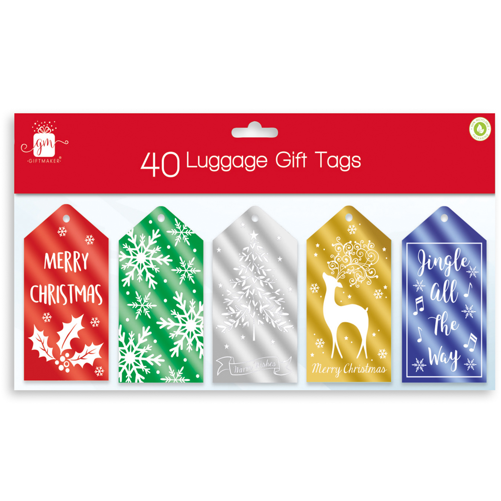 Luggage Tags Contemporary 40 Pack - Click Image to Close