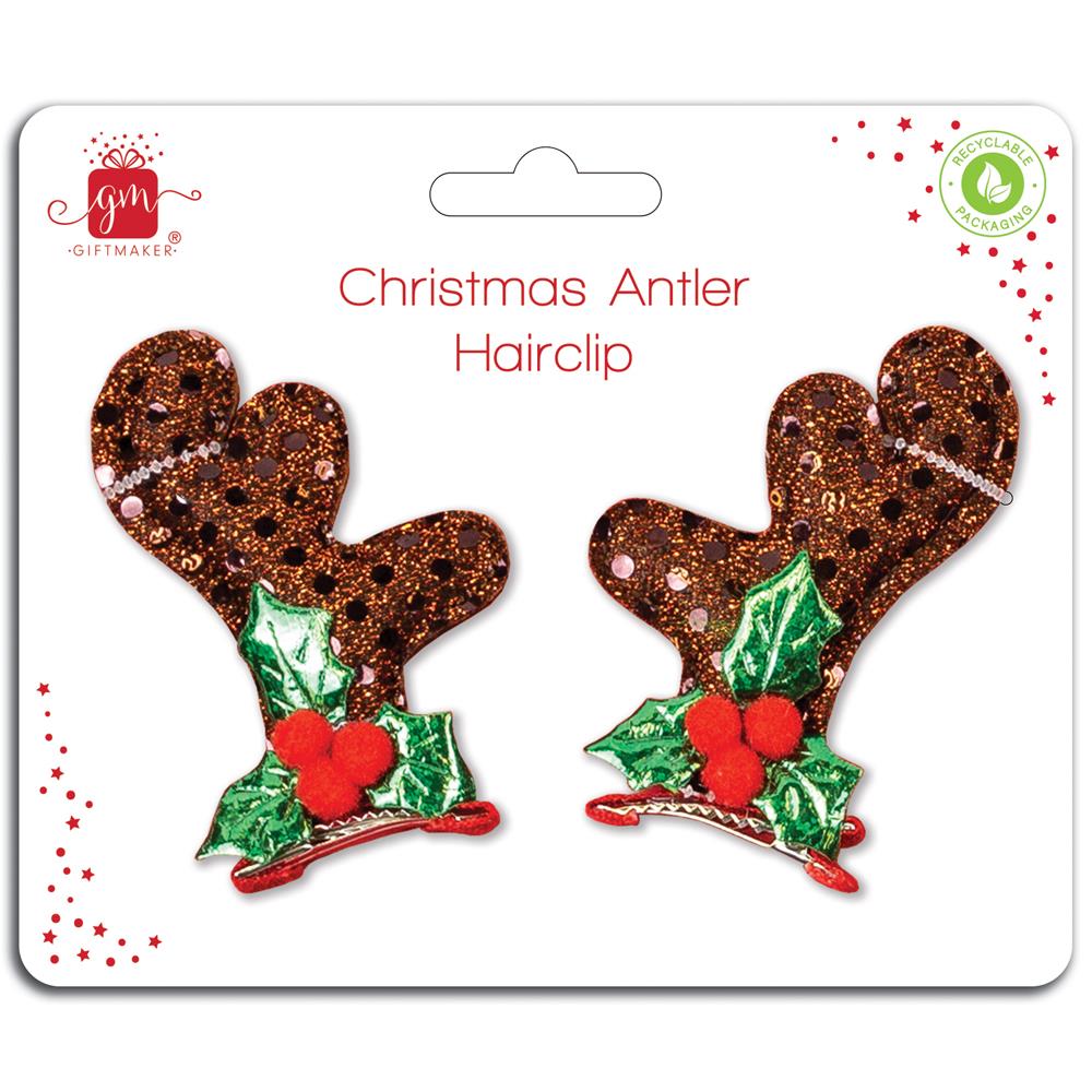 Christmas Christmas Antler Hair Clips - Click Image to Close