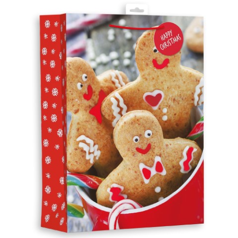 Gingerbread Man P/Graphic Extra Large Bag - Click Image to Close