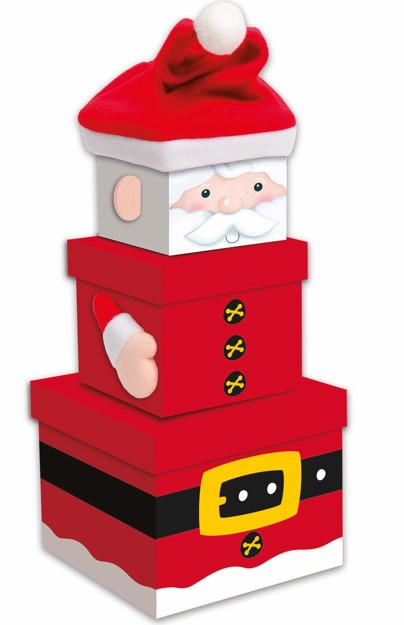 Christmas Nested Boxes Santa - Click Image to Close