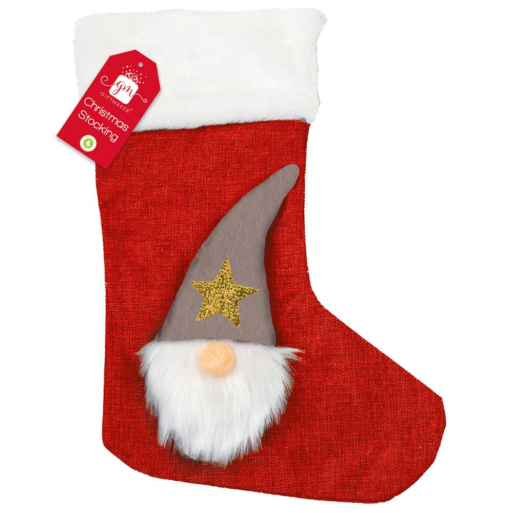 Hessian 3D Gonk Character Stocking - Click Image to Close