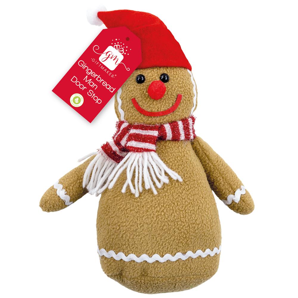 Christmas Gingerbread Man Door Stopper - Click Image to Close