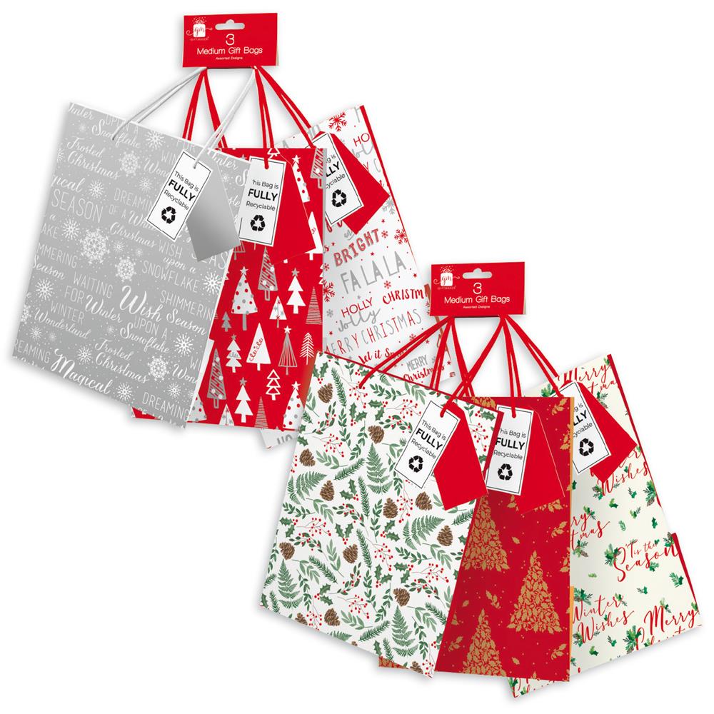 Christmas Traditional & Contemp Medium Bag - Click Image to Close