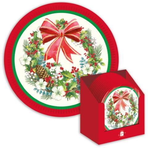Christmas Xparty Traditional Plate Pack Of 6 - Click Image to Close