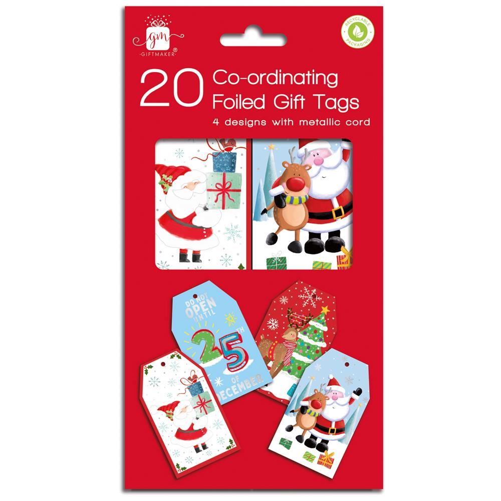 Christmas Co-Ord Santa & Friends Pack Of 20 - Click Image to Close