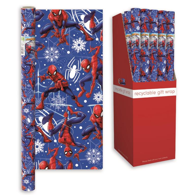 Marvel Spiderman Christmas Wrapping Paper 69cm - Click Image to Close