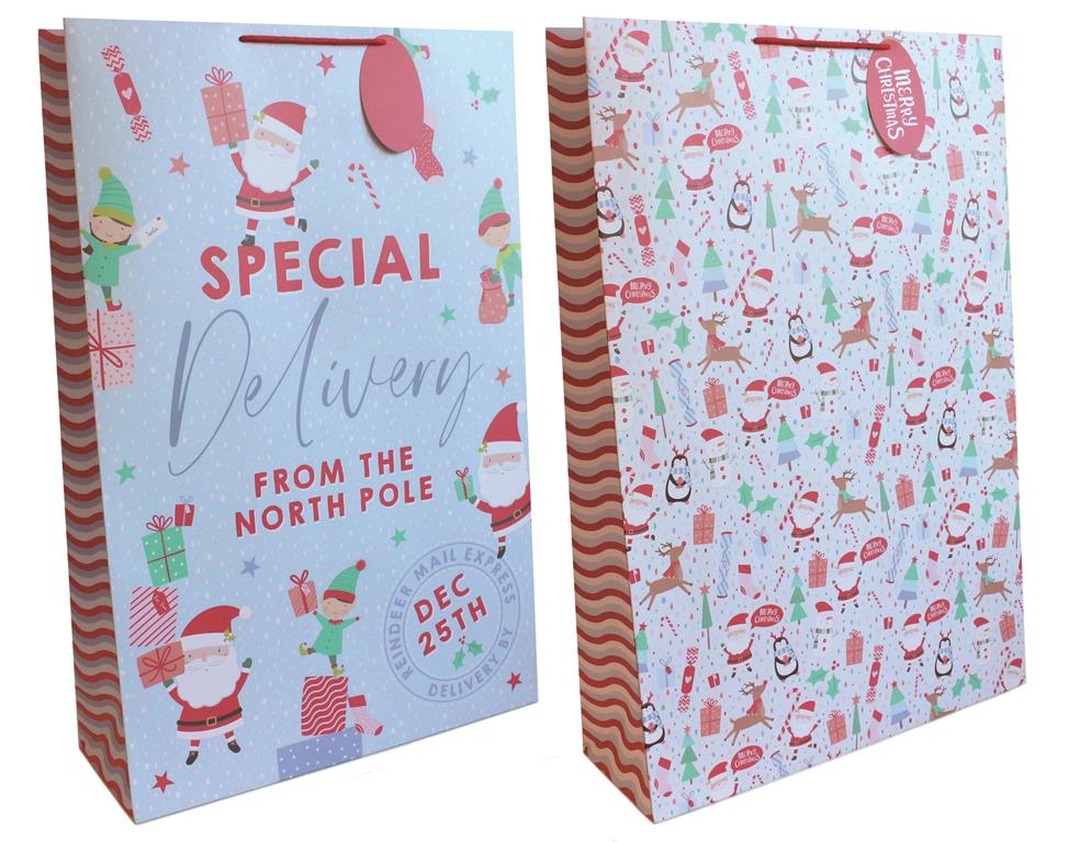 Gift Bag Christmas Special Delivery Super Jumbo (46.5 X 70 X 16c - Click Image to Close