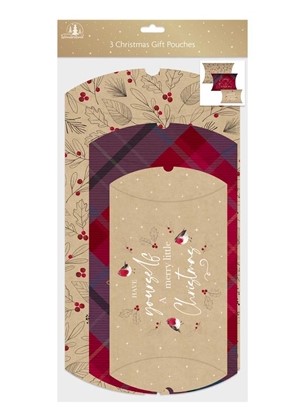 Christmas Traditional Gift Pouches S/M/L - Click Image to Close