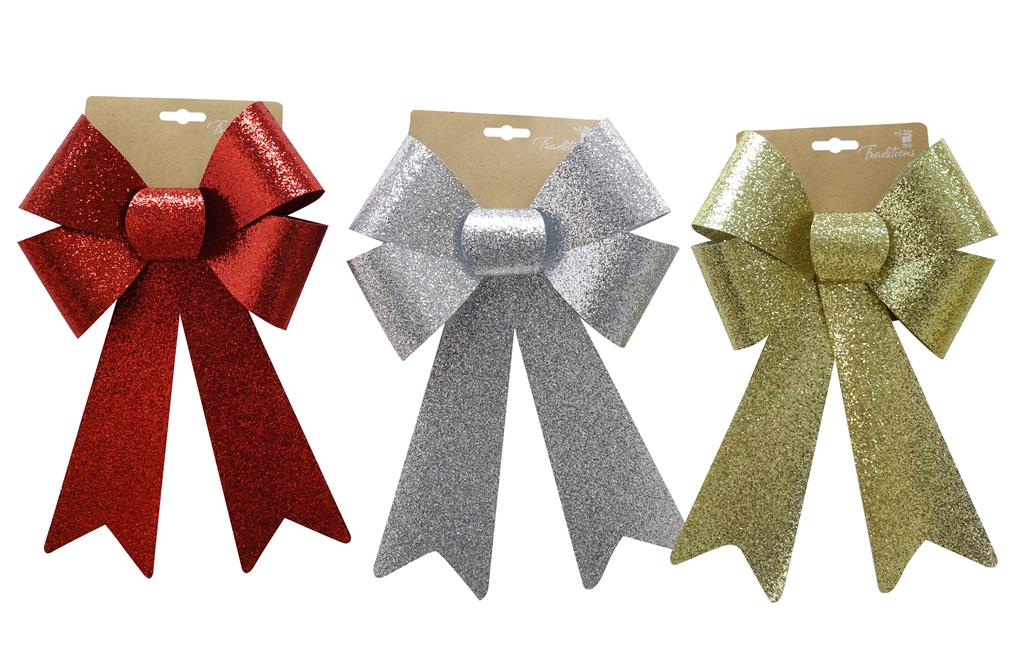 Luxury Glitter Bow Large - Click Image to Close