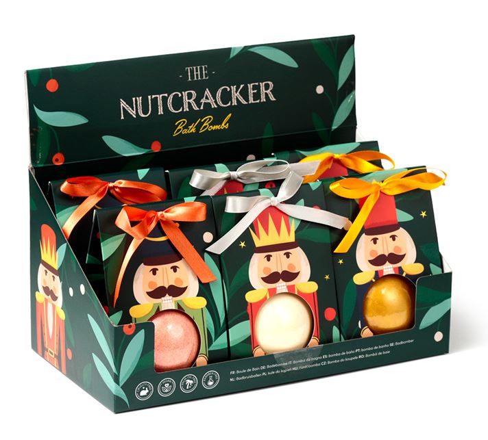 Christmas Nutcracker Bath Bomb in Gift Box - Click Image to Close