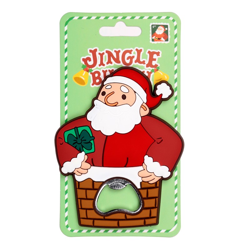 Jingle Bunch Christmas PVC Bottle Opener - Click Image to Close