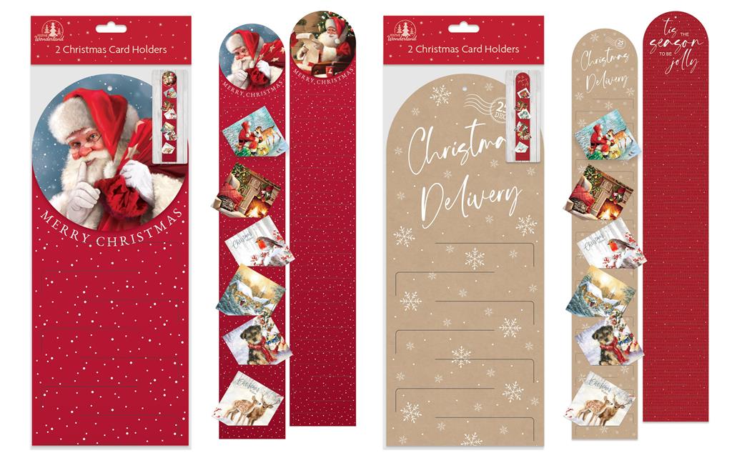 Christmas Card Holders - 2 Pack Traditional - Click Image to Close