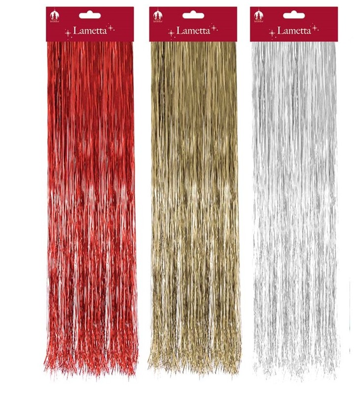 Christmas Lametta XMAS Shiny Foil Traditional - Click Image to Close