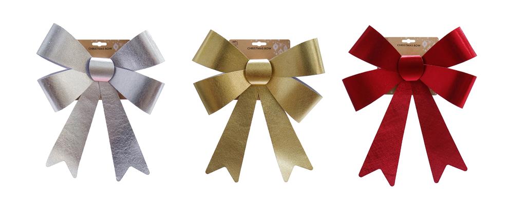 Metallic Bow Jumbo Assorted Colours - Click Image to Close