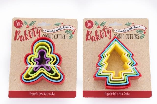 Gingerbread /Christmas Cookie Cutters 5PC - Click Image to Close
