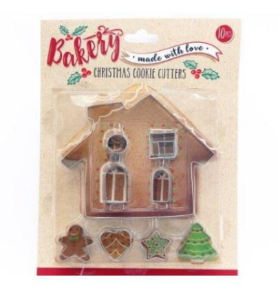 Gingerbread Cookie Cutter Set S/10 - Click Image to Close