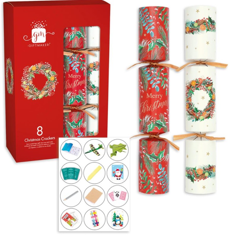 Christmas Cracker 8 x Traditional Foliage - Click Image to Close
