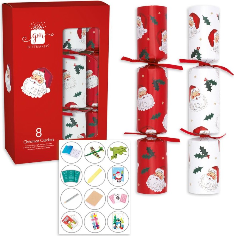Christmas Cracker 8 x Traditional Santa - Click Image to Close