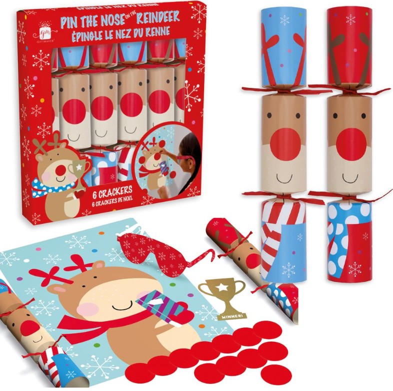 Christmas Crackers 6" X 6 Pin The Nose - Click Image to Close