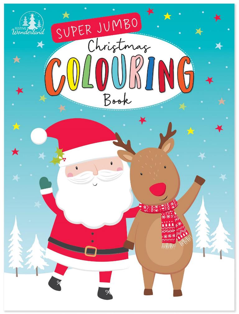 Super Jumbo Christmas Colouring Book - Click Image to Close