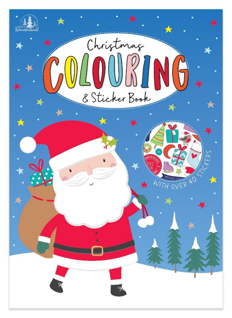 Christmas Colouring & Sticker Book - Click Image to Close