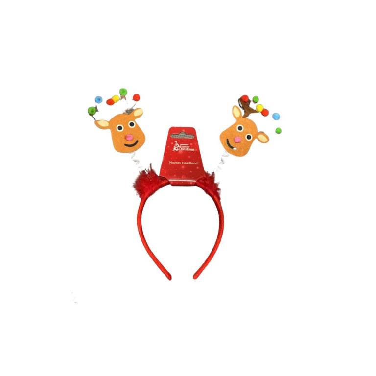 Reindeer Christmas Headband - Click Image to Close