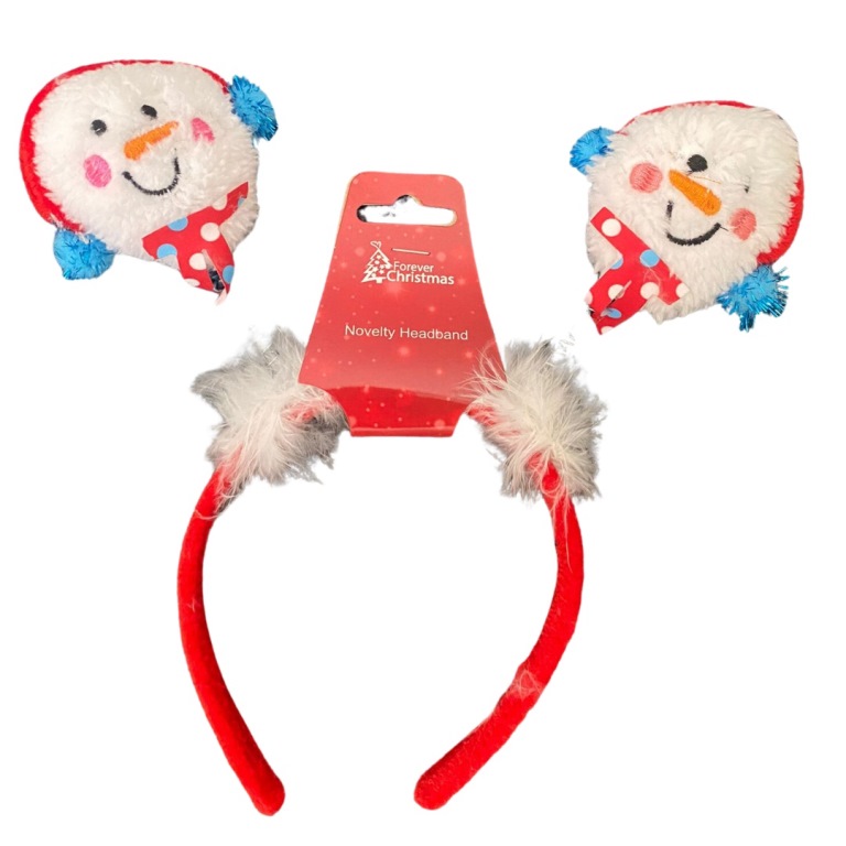 Snowman Christmas Headband - Click Image to Close