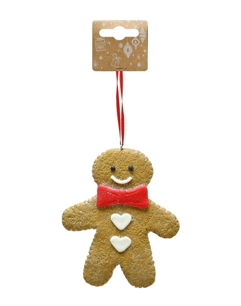 Hang Deco Gingerbread Man Glitter - Click Image to Close