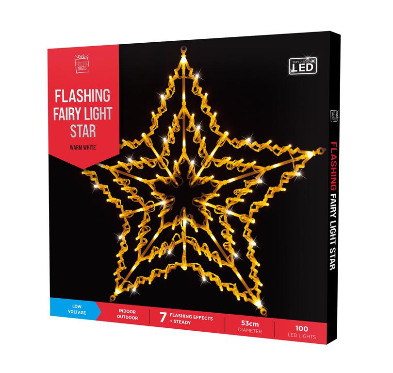 LED Silhouette Star Lights Warm White - Click Image to Close