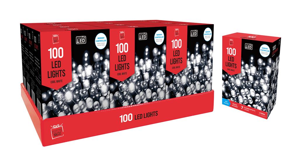 LED Lights 100 White - Click Image to Close