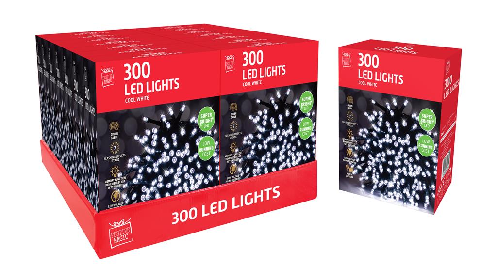 LED Lights 300 White - Click Image to Close
