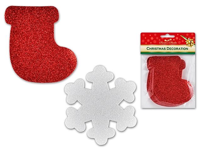 12Pack Christmas Eva Foam Craft Cut Outs - Click Image to Close