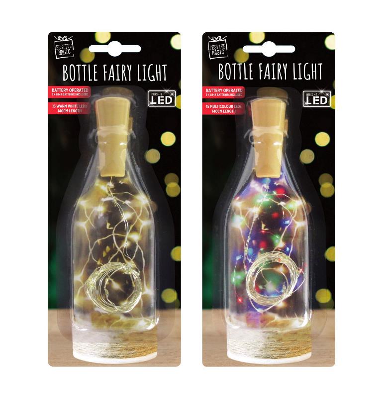 WINE BOTTLE FAIRY LIGHTS 1.4m - Click Image to Close