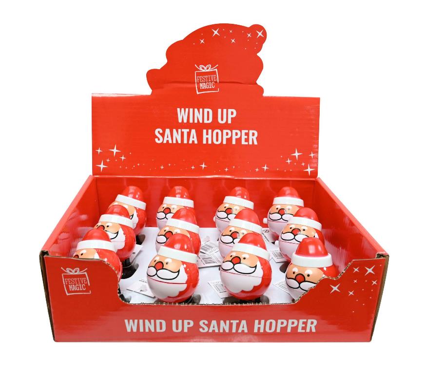 Wind Up Jumbo Chubby Santa - Click Image to Close