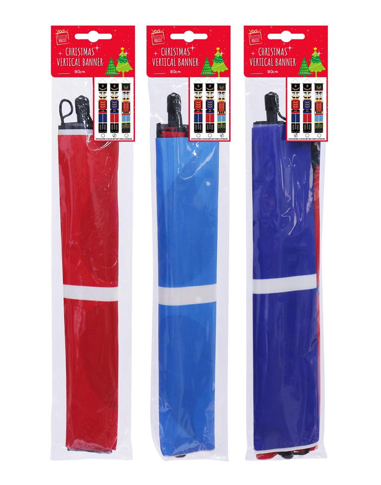 Christmas Door Flag Banner 180cm Assorted - Click Image to Close