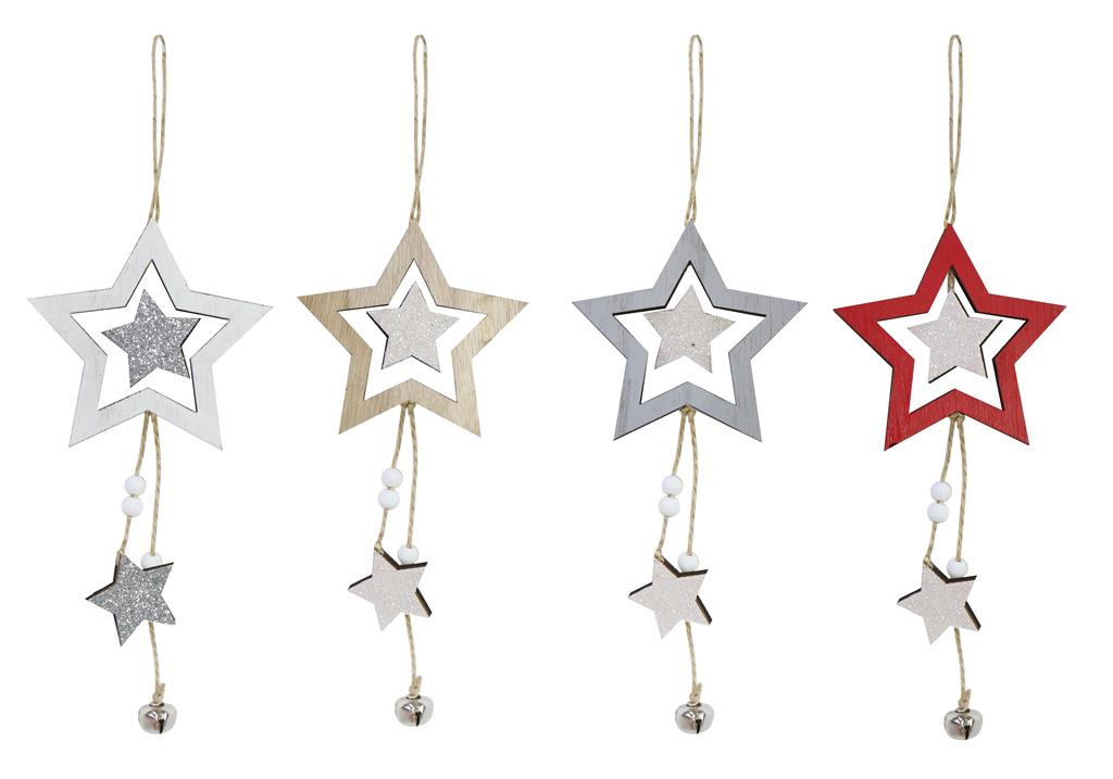 Hanging Stars Deco ( Assorted Colours ) - Click Image to Close