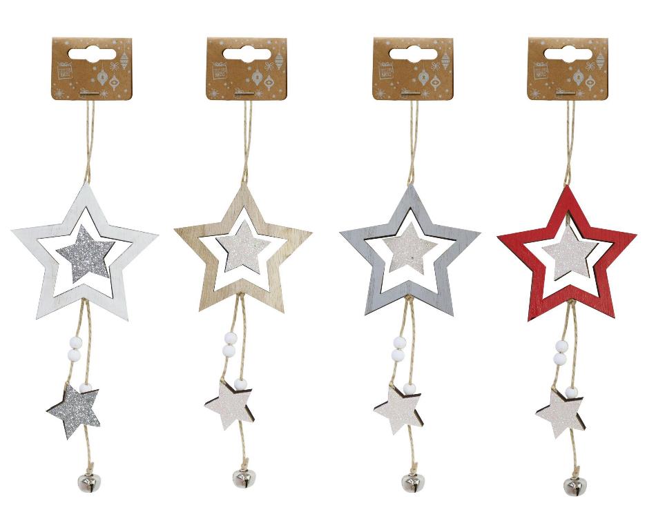 Hanging Stars Deco ( Assorted Colours ) - Click Image to Close