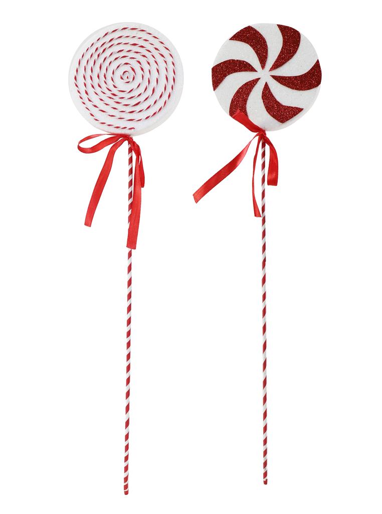 Candy Cane Lollipop Pick 50cm - Click Image to Close