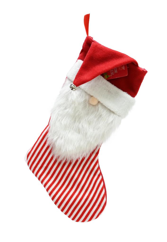 Stocking Striped 40cm Gnome With Hat - Click Image to Close