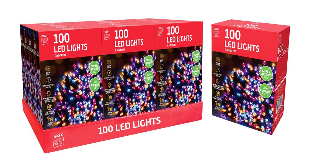 LED Lights 100 Rainbow - Click Image to Close