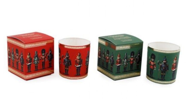 Christmas Cat & Dog Nutcracker Tin Candle - Click Image to Close