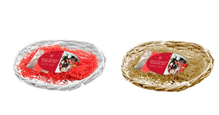 Craft Hamper Basket Set 28cm - Click Image to Close