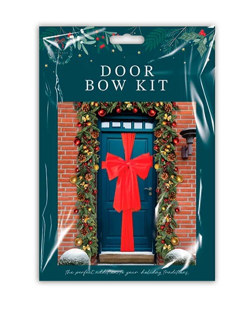 Christmas Cosy Festive Door Bow Kit - Click Image to Close