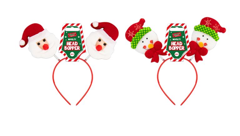 Christmas Novelty Head Boppers - Click Image to Close